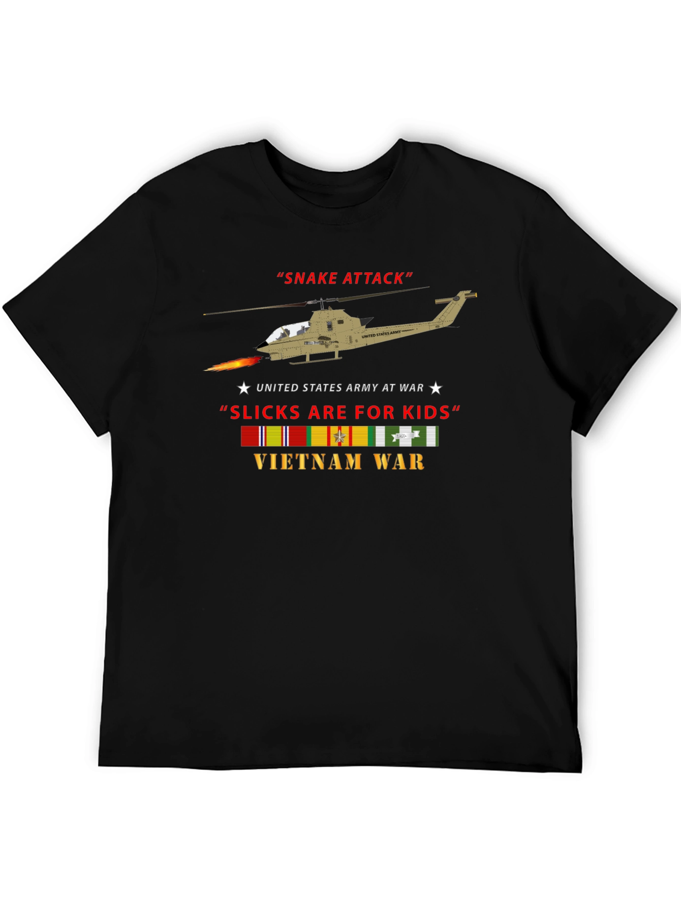 Vietnam War Era T-Shirt - Cobra Helicopter Design
