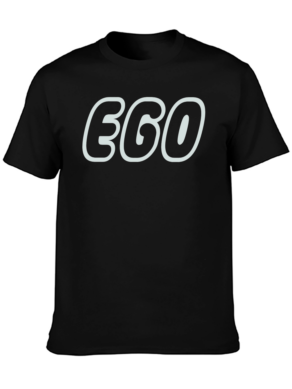 EGO Graphic Print Black T-Shirt