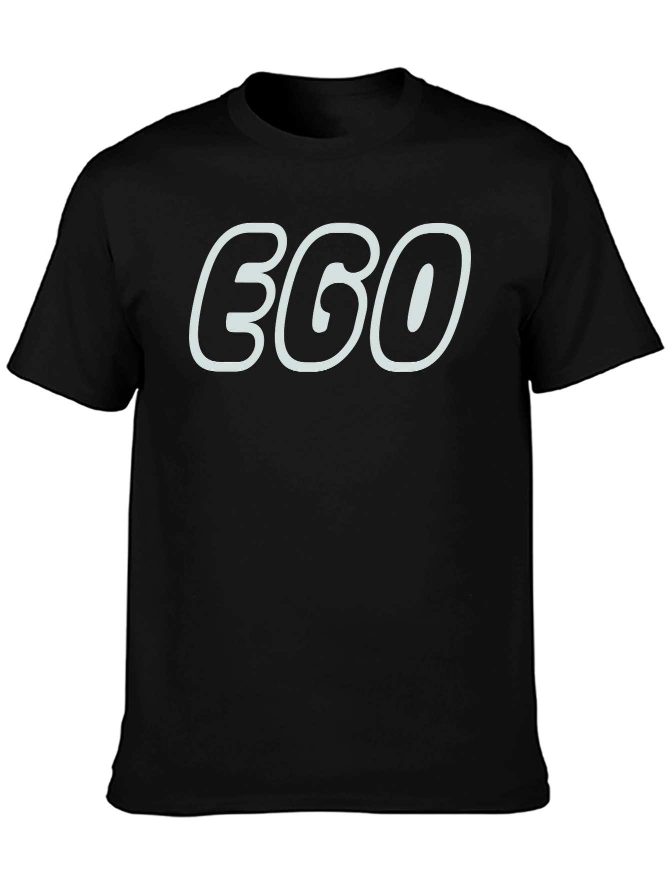 EGO Graphic Print Black T-Shirt