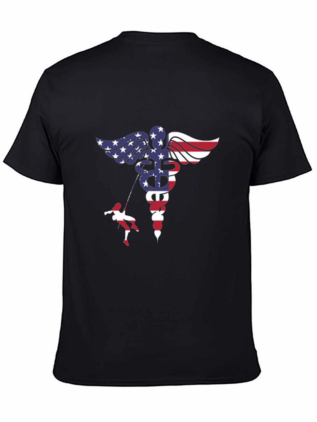 American Flag Medical Symbol T-Shirt