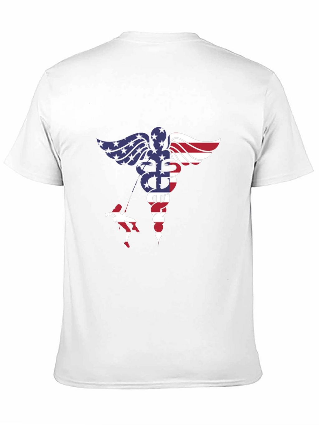 American Flag Medical Symbol T-Shirt
