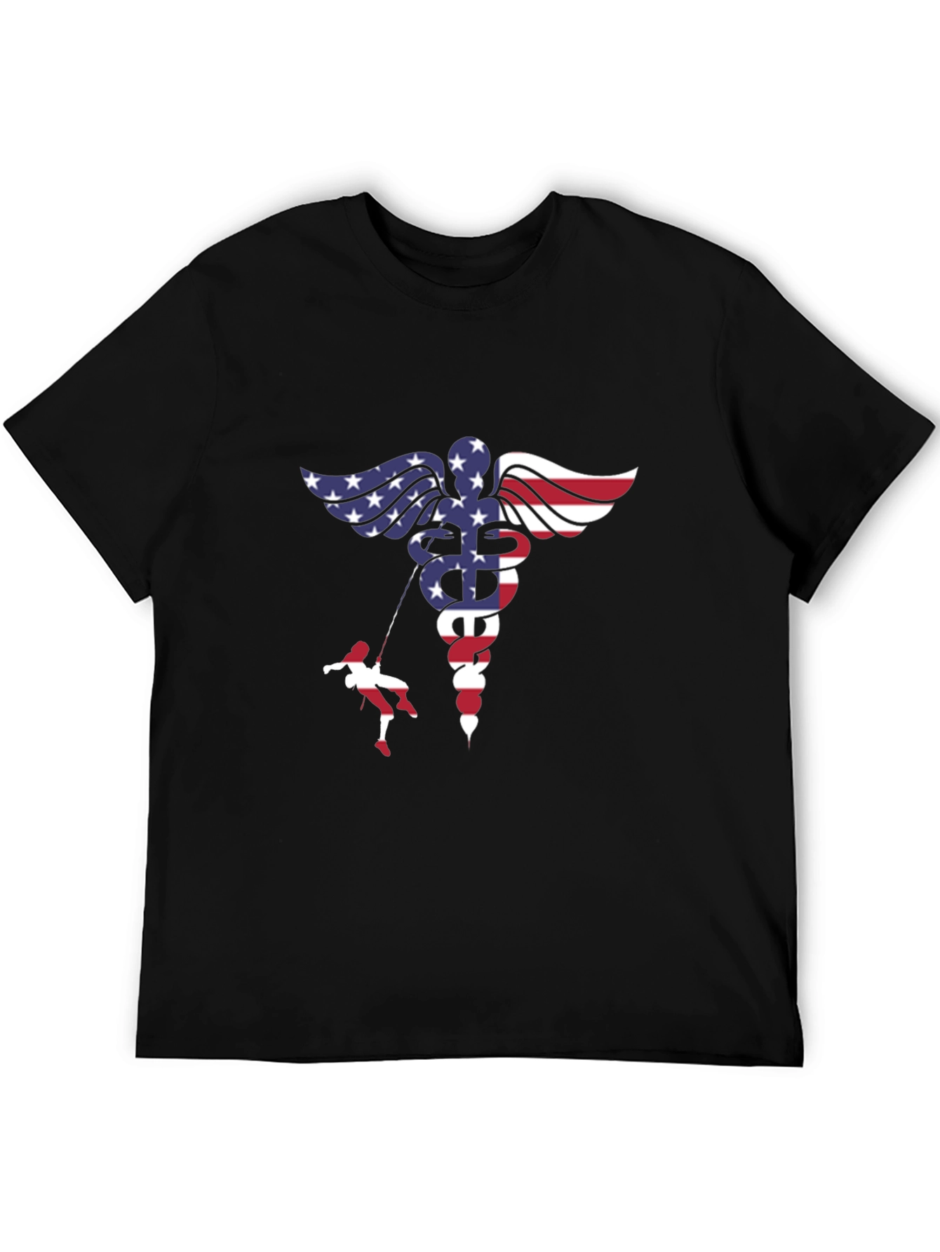 American Flag Medical Symbol T-Shirt