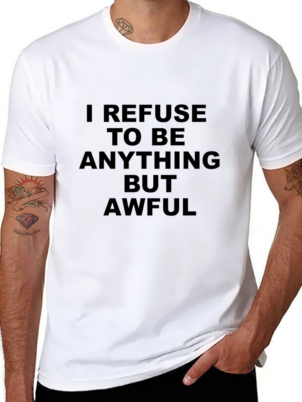 Awful Attitude T-Shirt - Funny Slogan Tee