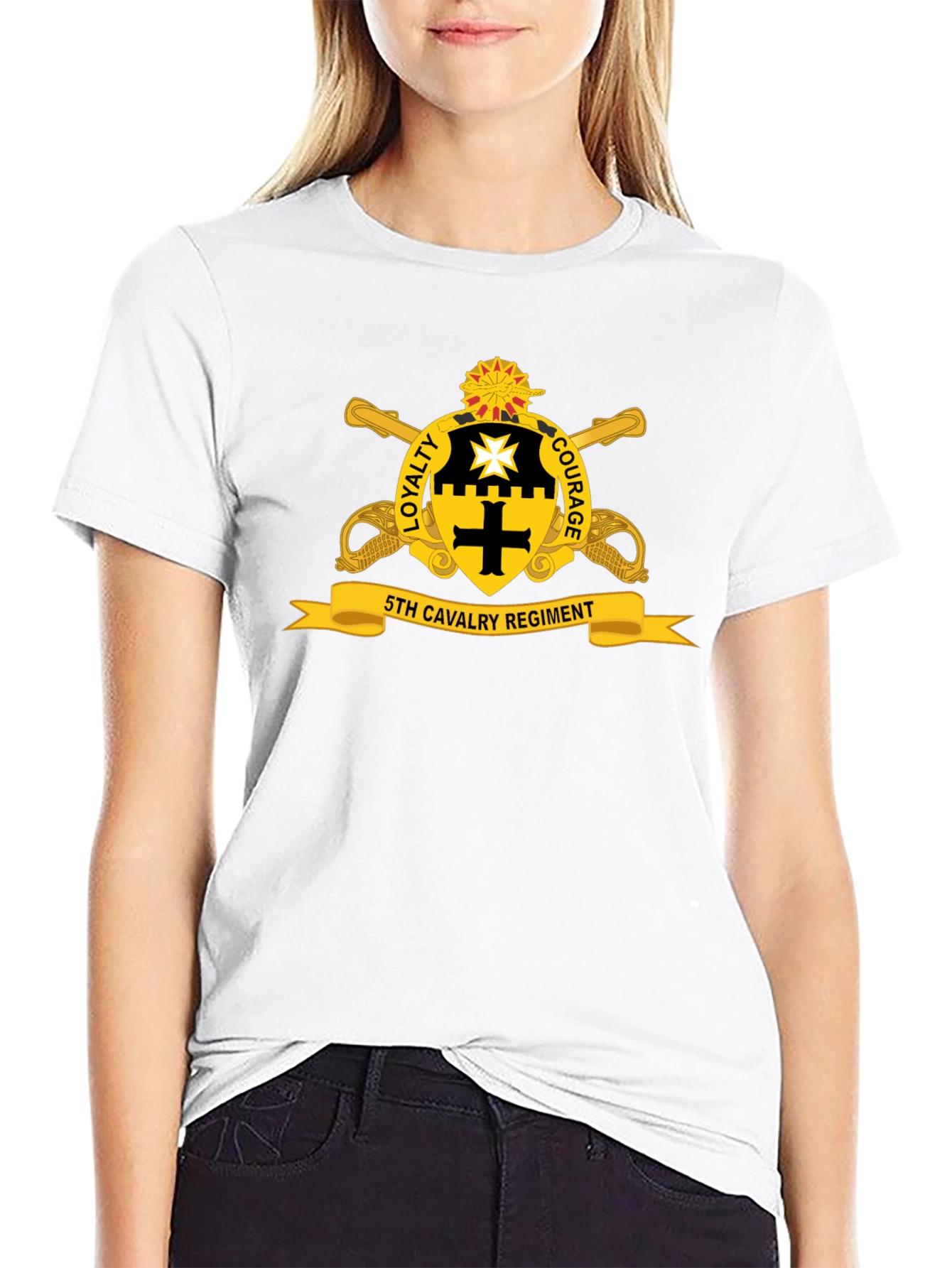 5th Cavalry Regiment Graphic T-Shirt - Loyalty & Courage