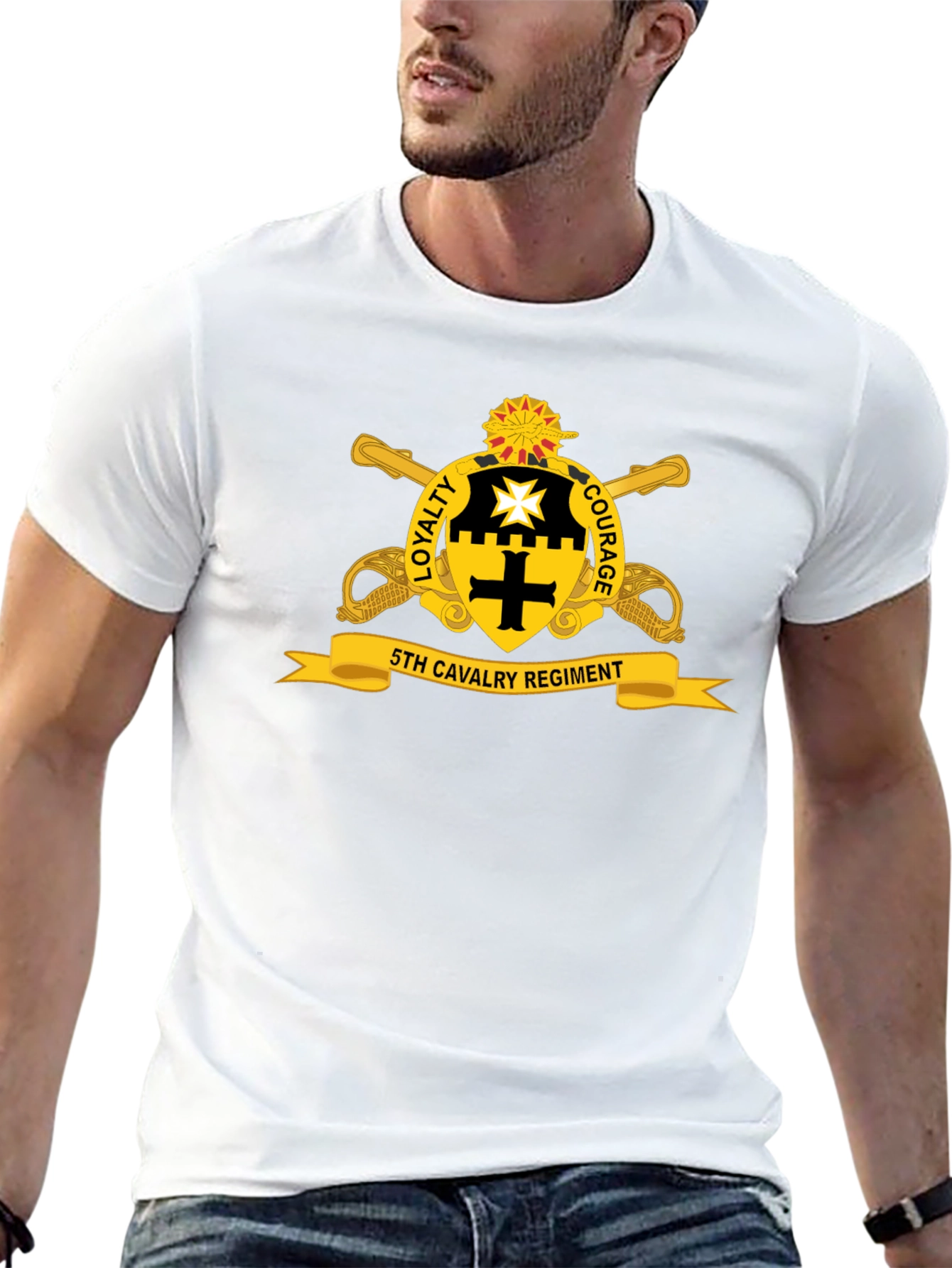 5th Cavalry Regiment Graphic T-Shirt - Loyalty & Courage