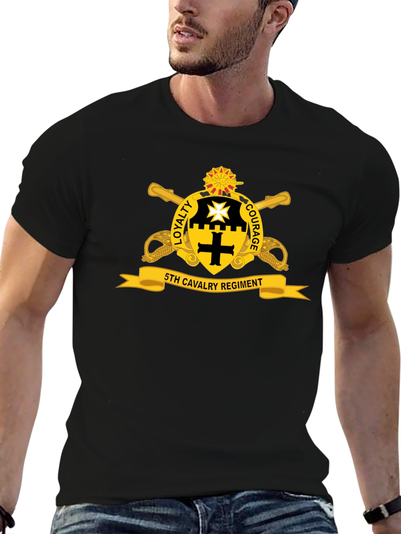 5th Cavalry Regiment Graphic T-Shirt - Loyalty & Courage