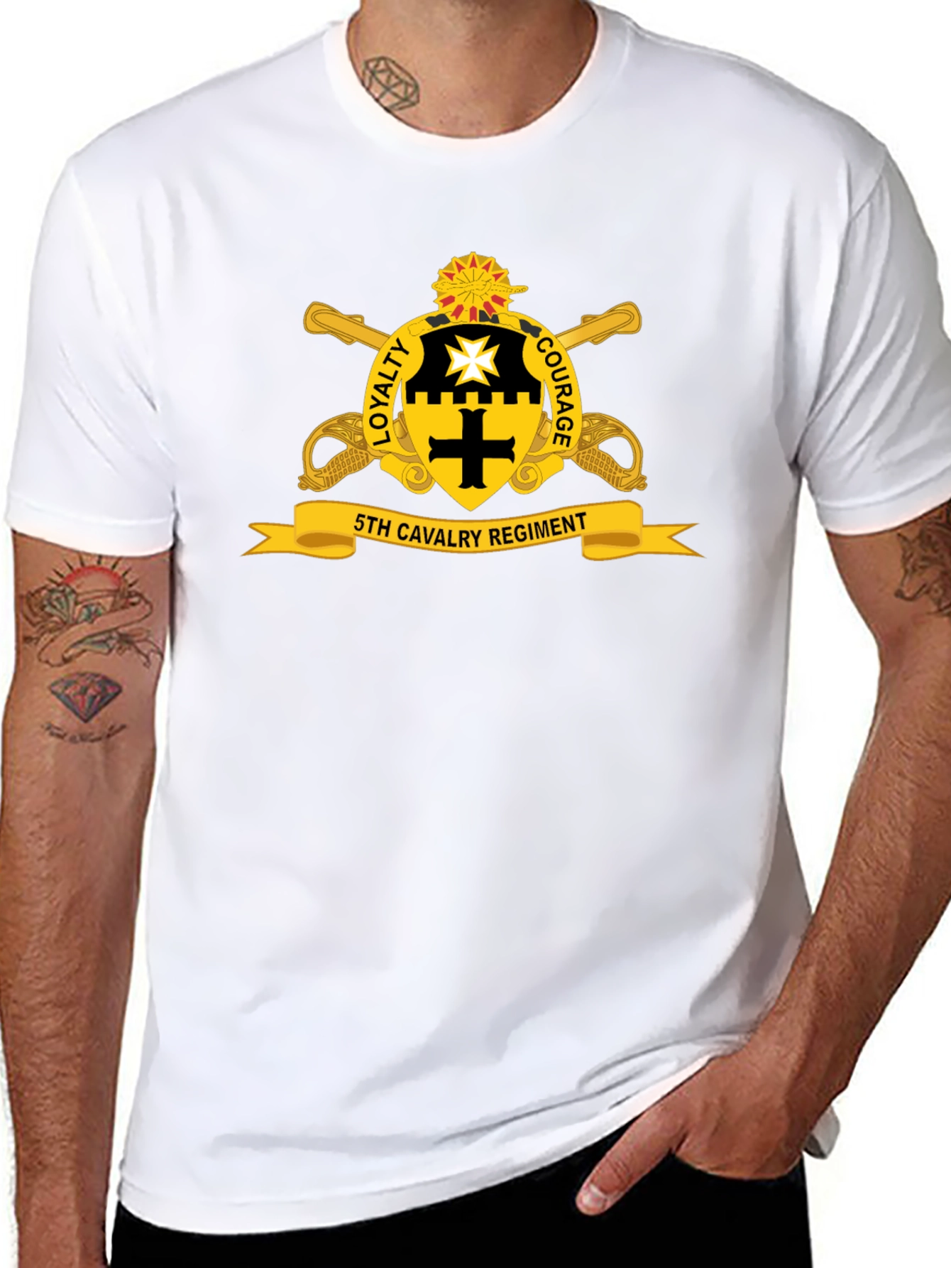 5th Cavalry Regiment Graphic T-Shirt - Loyalty & Courage