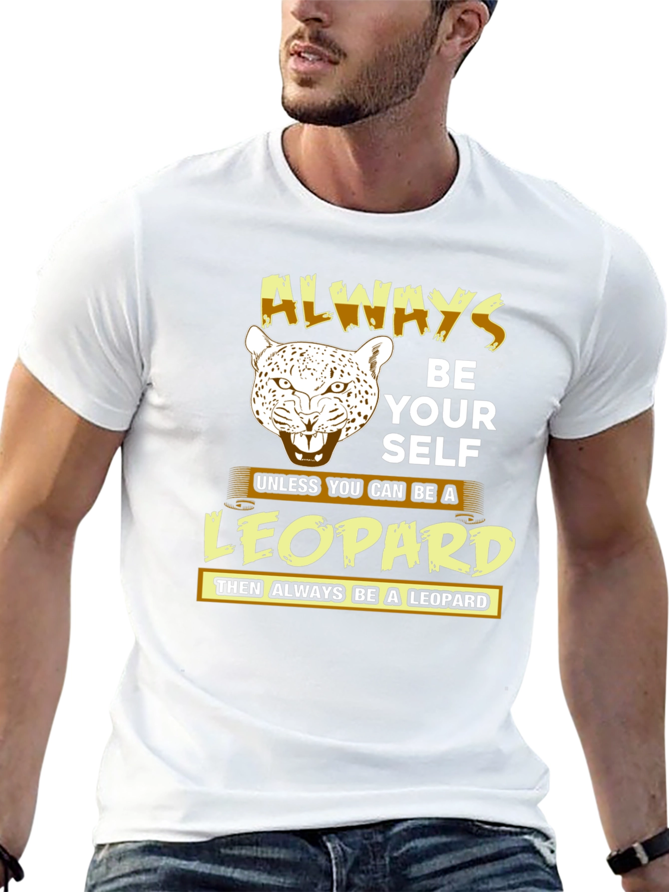 Always Be Yourself Leopard T-Shirt
