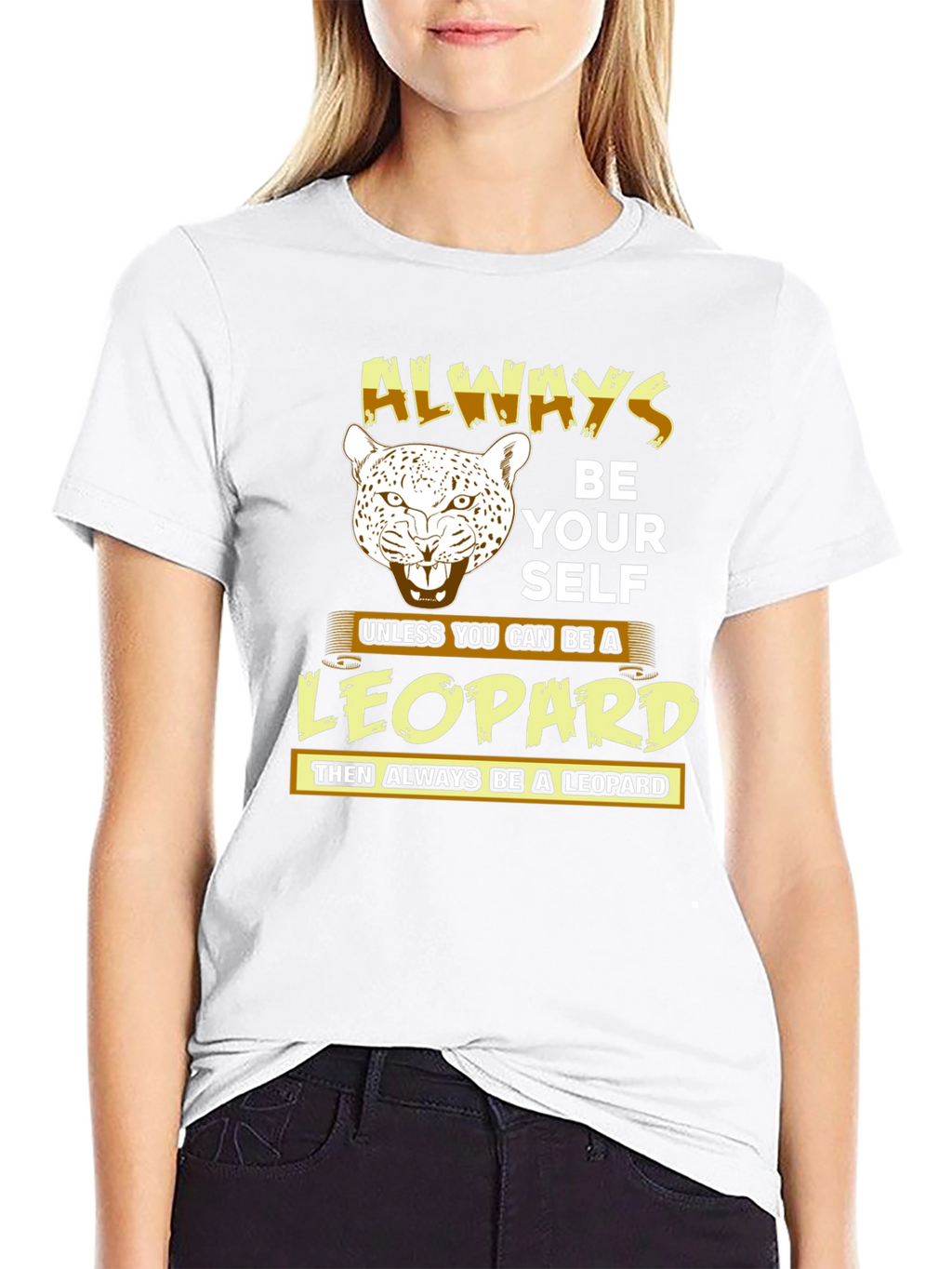 Always Be Yourself Leopard T-Shirt