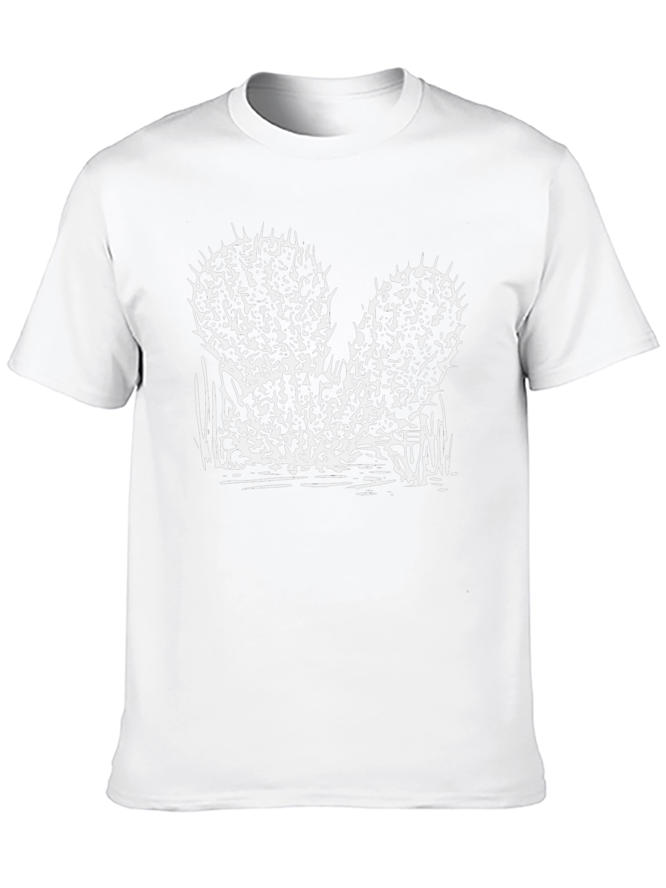 Cactus Graphic Tee - Black Cotton T-Shirt