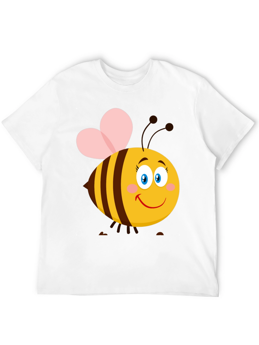 Cartoon Bee Graphic T-Shirt | Black