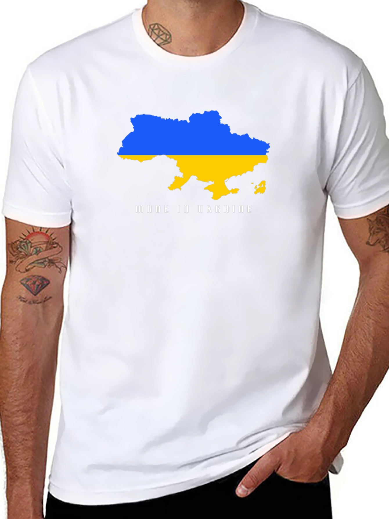 Ukraine Map Tee - Support Ukraine