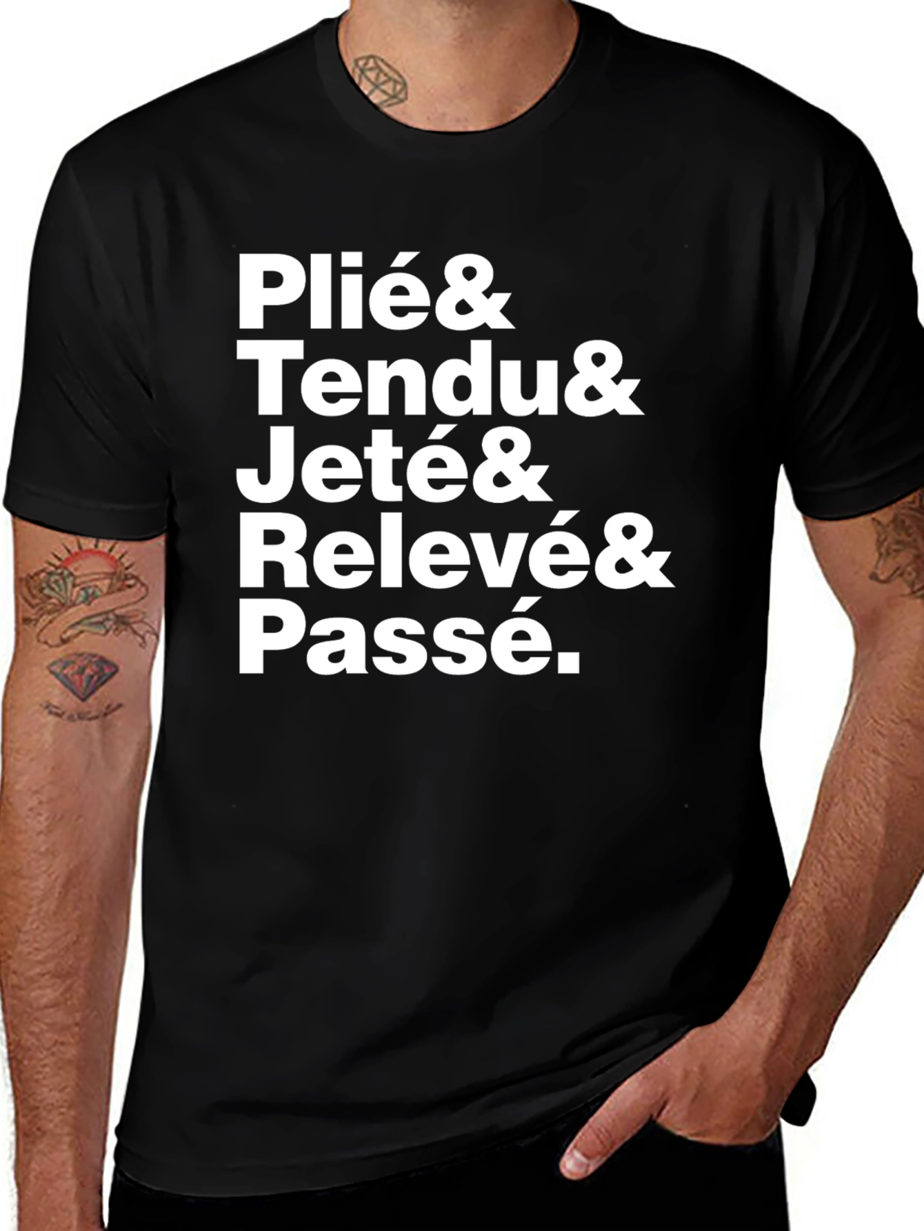 Ballet Moves Graphic Tee - Dance Lover Shirt