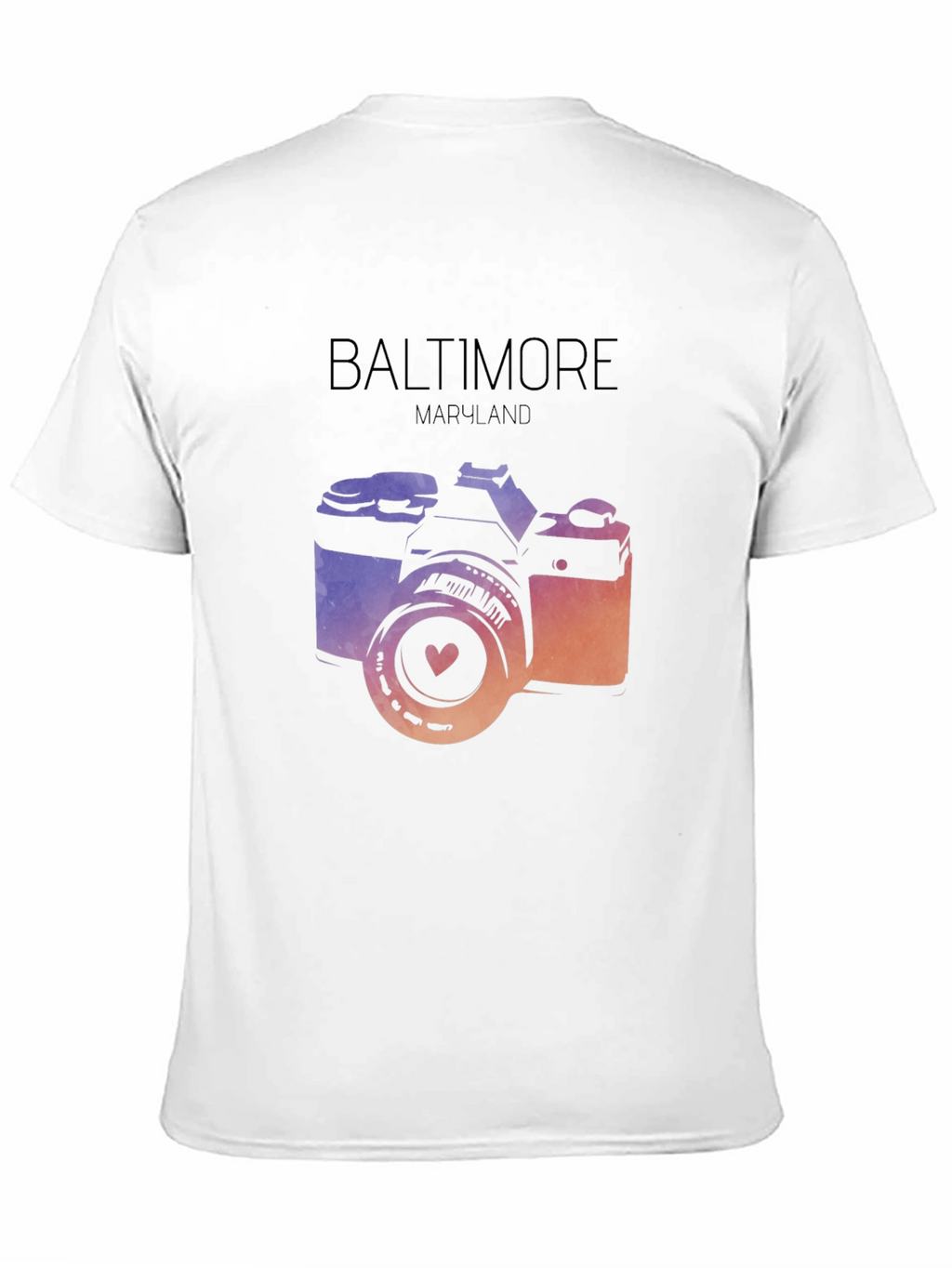 Baltimore Maryland Camera Graphic T-Shirt