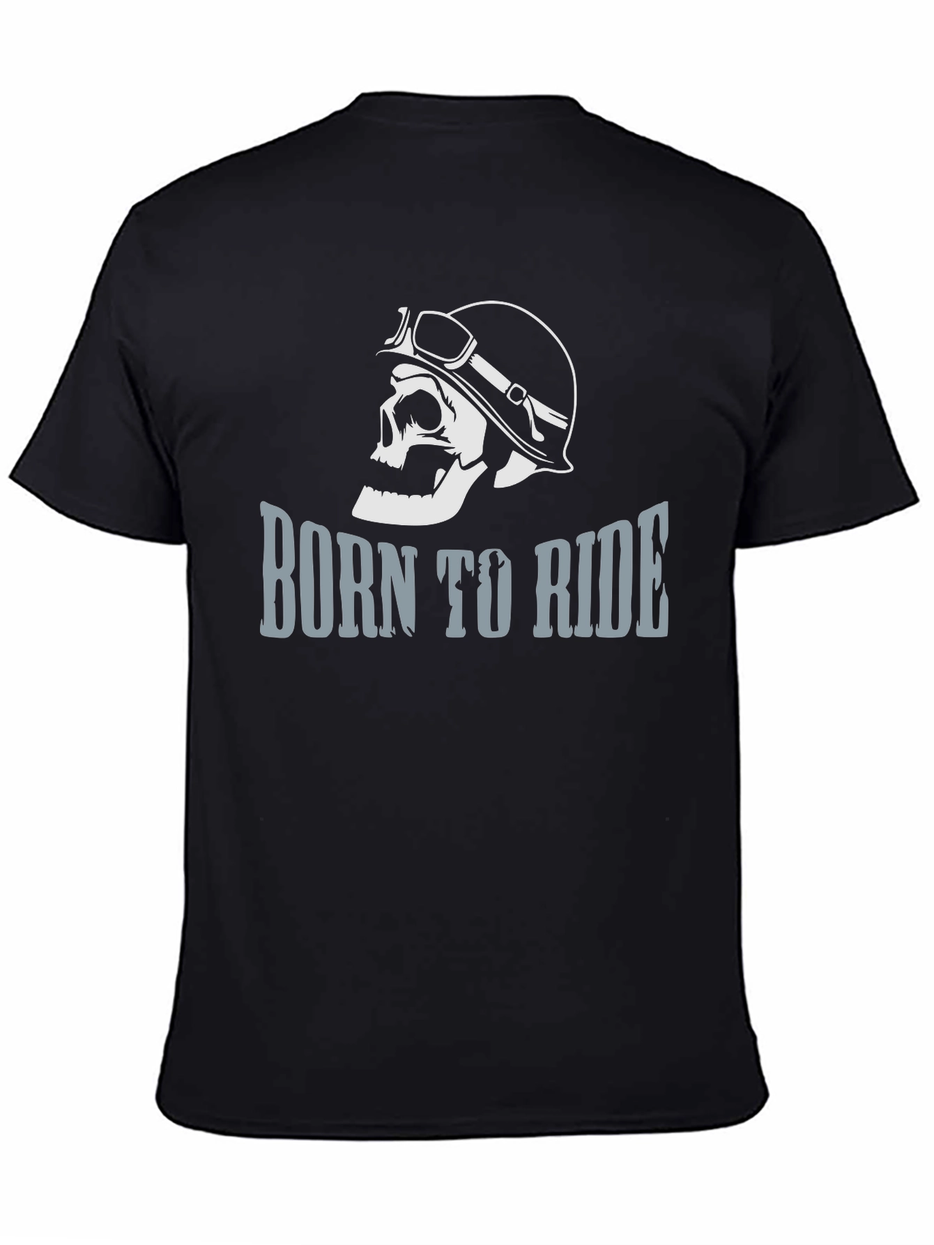 Born to Ride Skull Graphic Tee