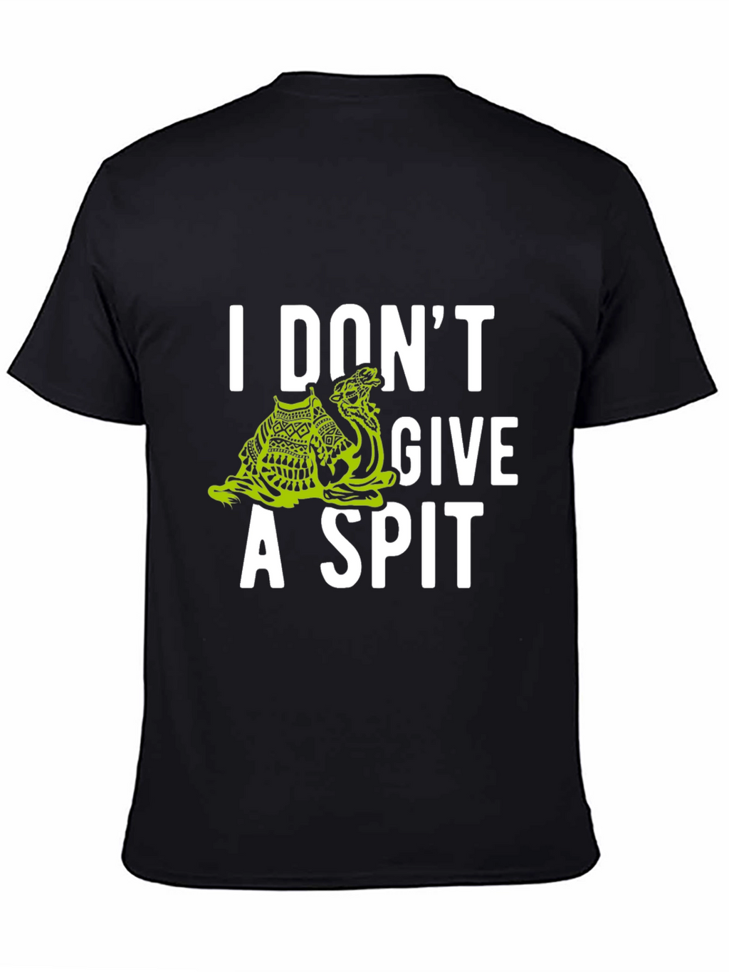 I Dont Give A Spit Camel Graphic Tee