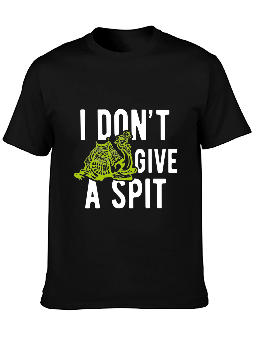 I Dont Give A Spit Camel Graphic Tee