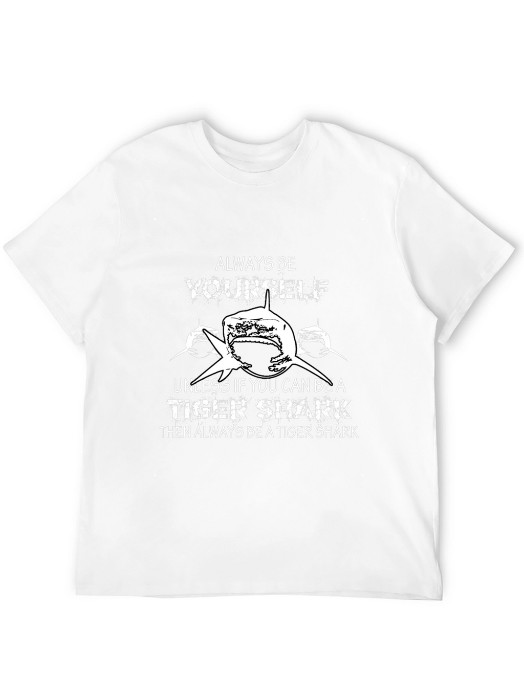 Tiger Shark Graphic Black T-Shirt