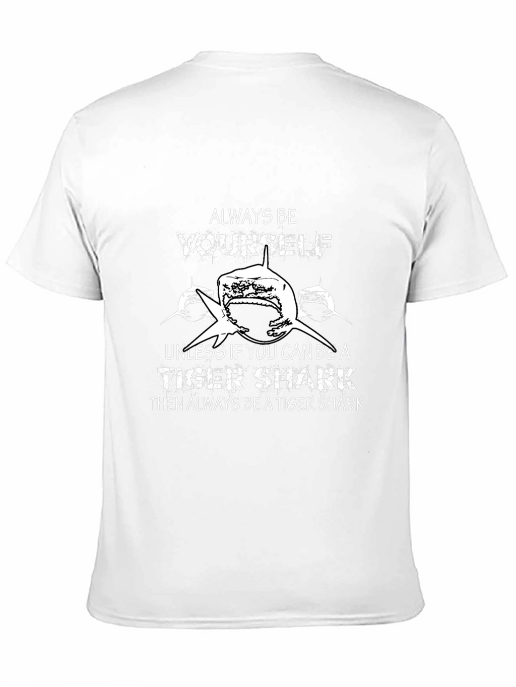 Tiger Shark Graphic Black T-Shirt