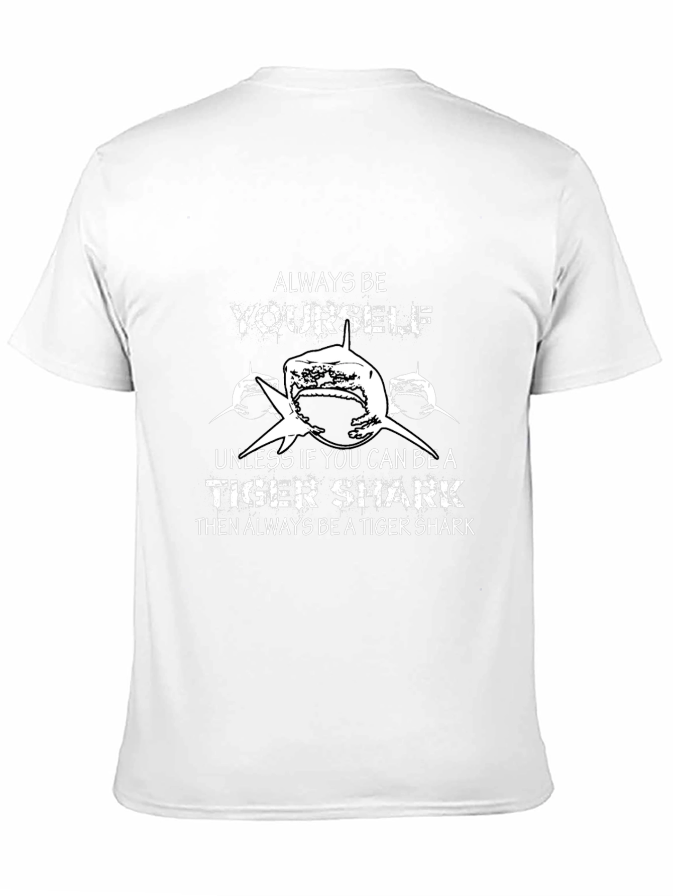 Tiger Shark Graphic Black T-Shirt