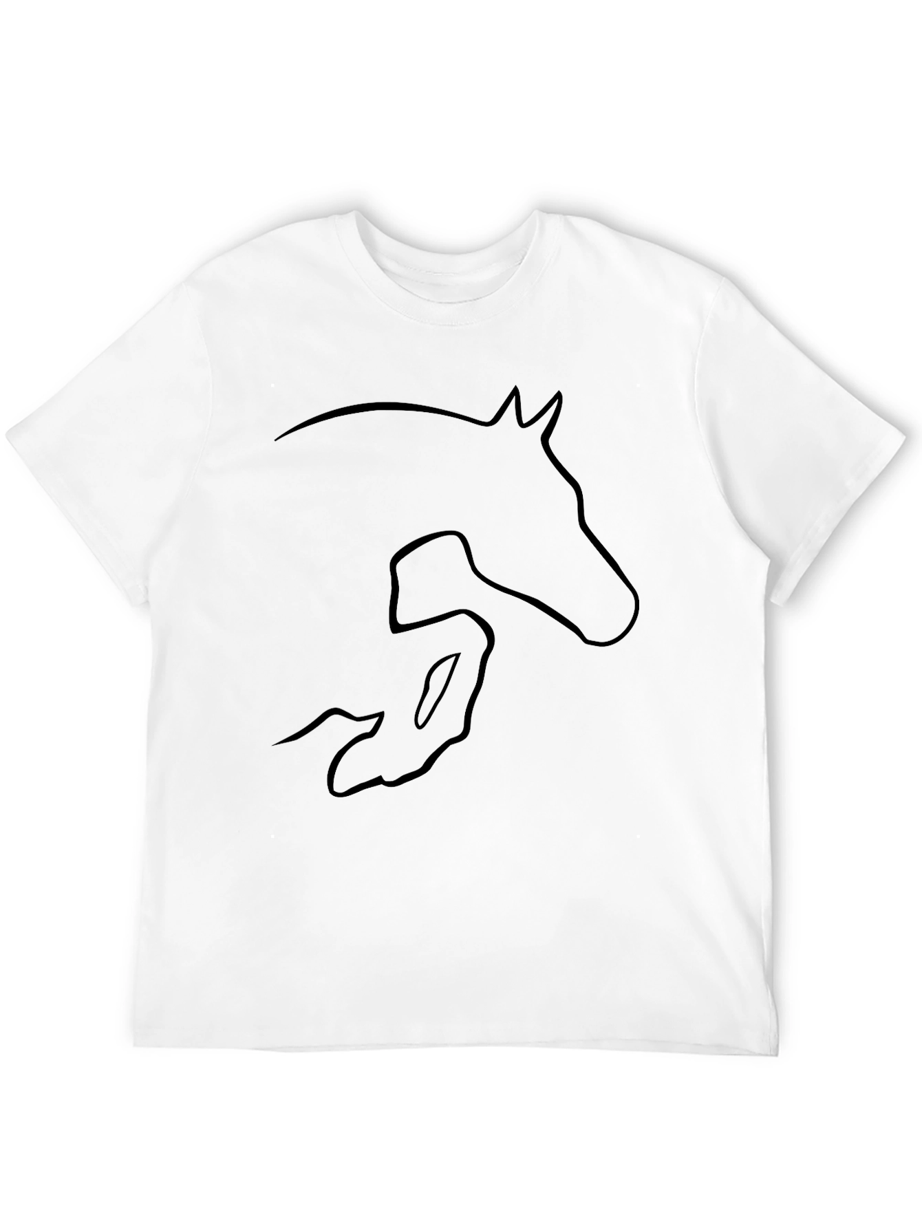 Black Horse Silhouette T-Shirt
