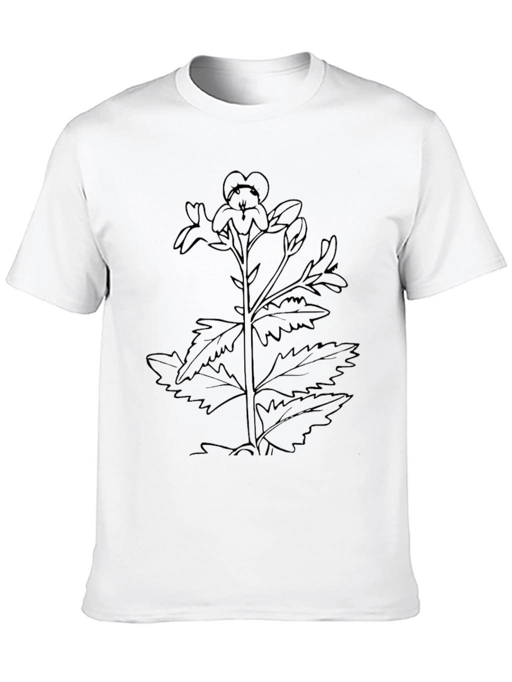 Botanical Sketch Black T-Shirt