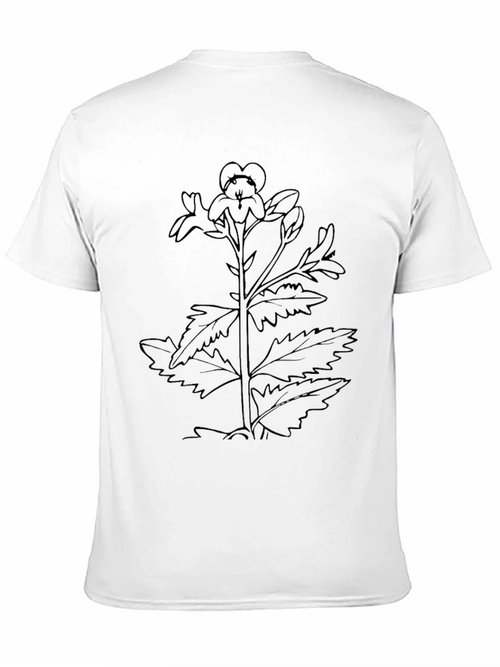 Botanical Sketch Black T-Shirt