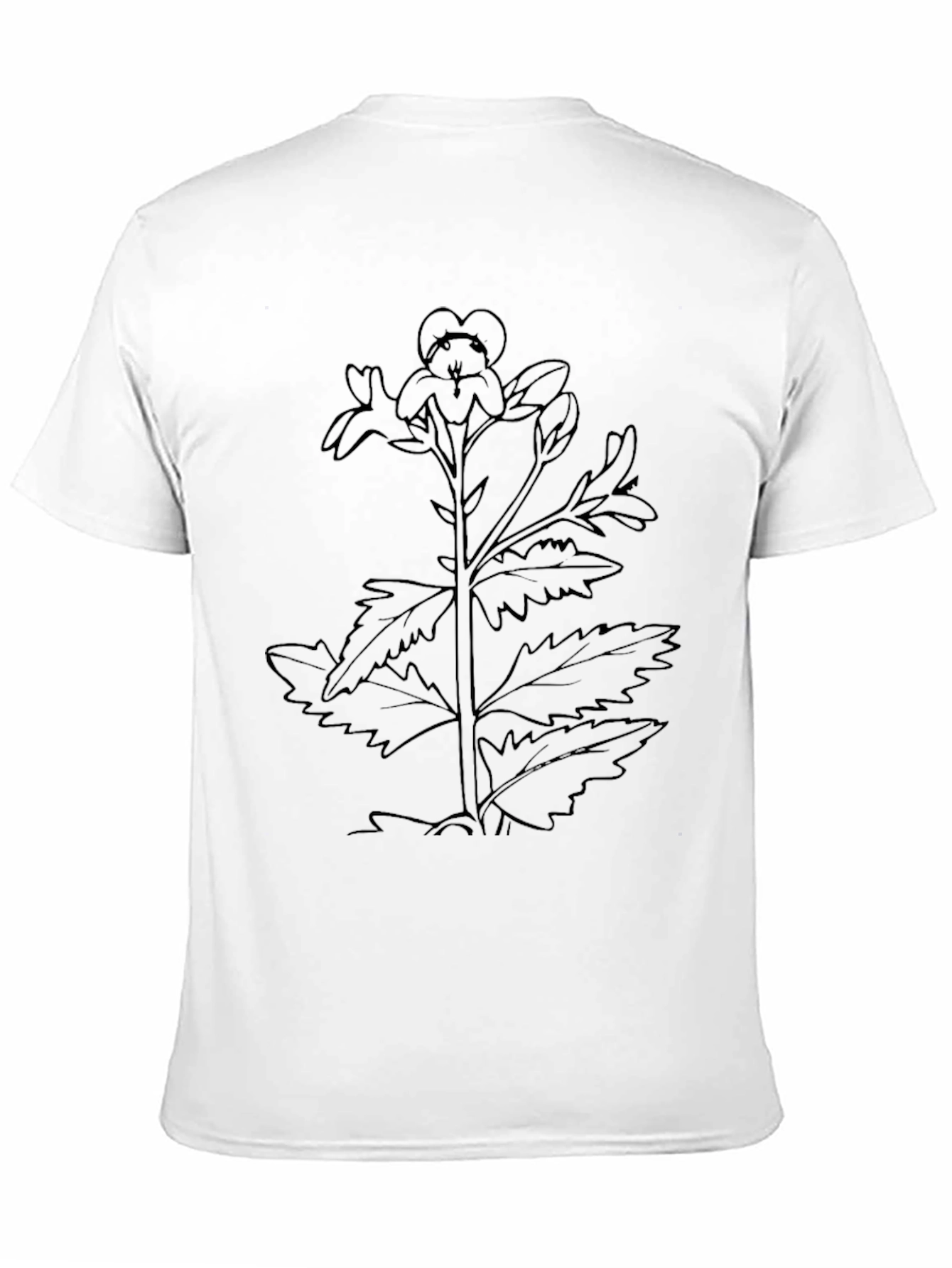 Botanical Sketch Black T-Shirt