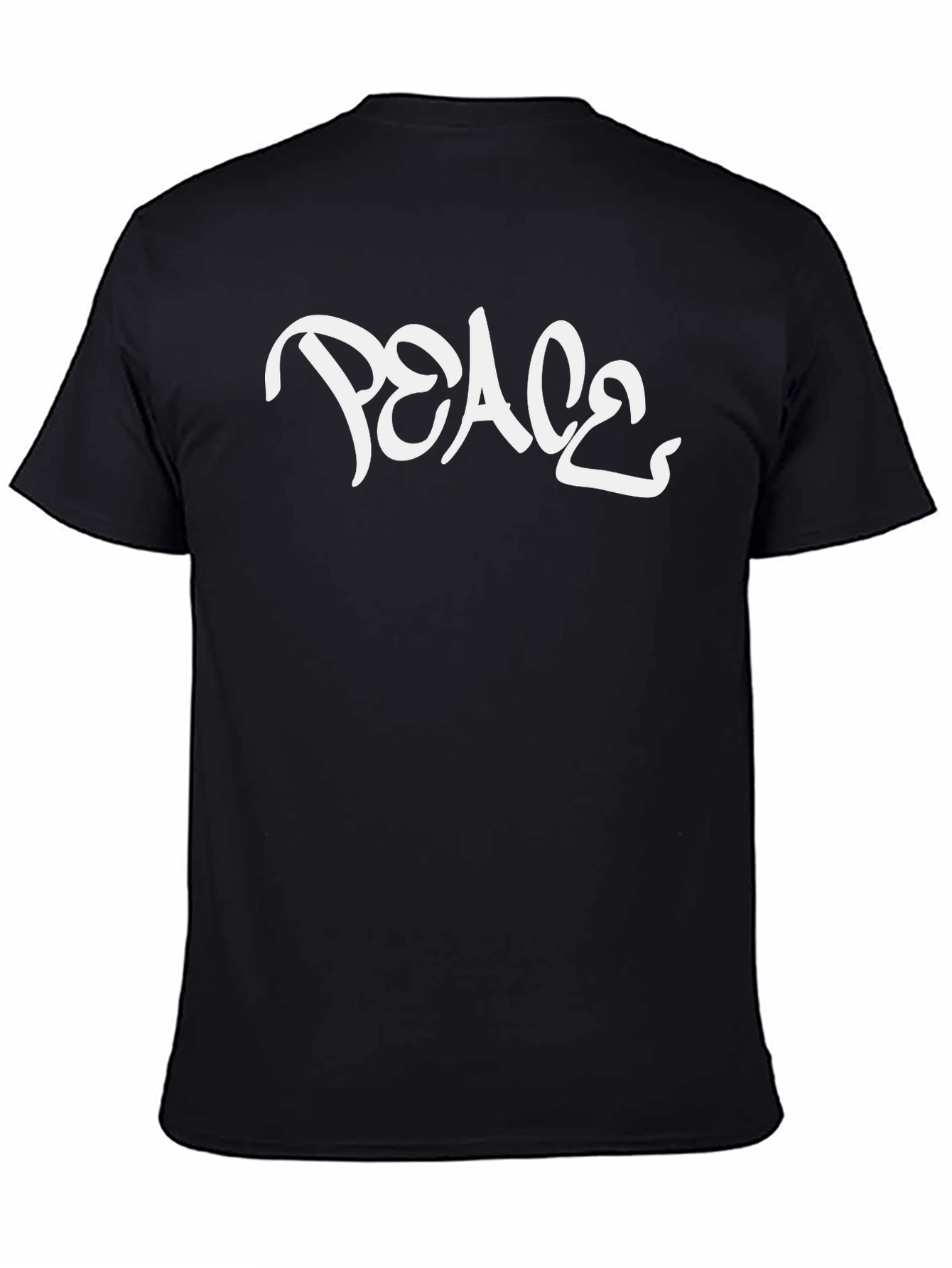 Peace Graphic Black T-Shirt