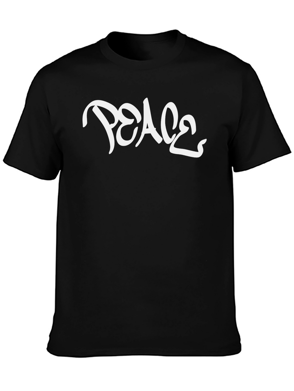Peace Graphic Black T-Shirt