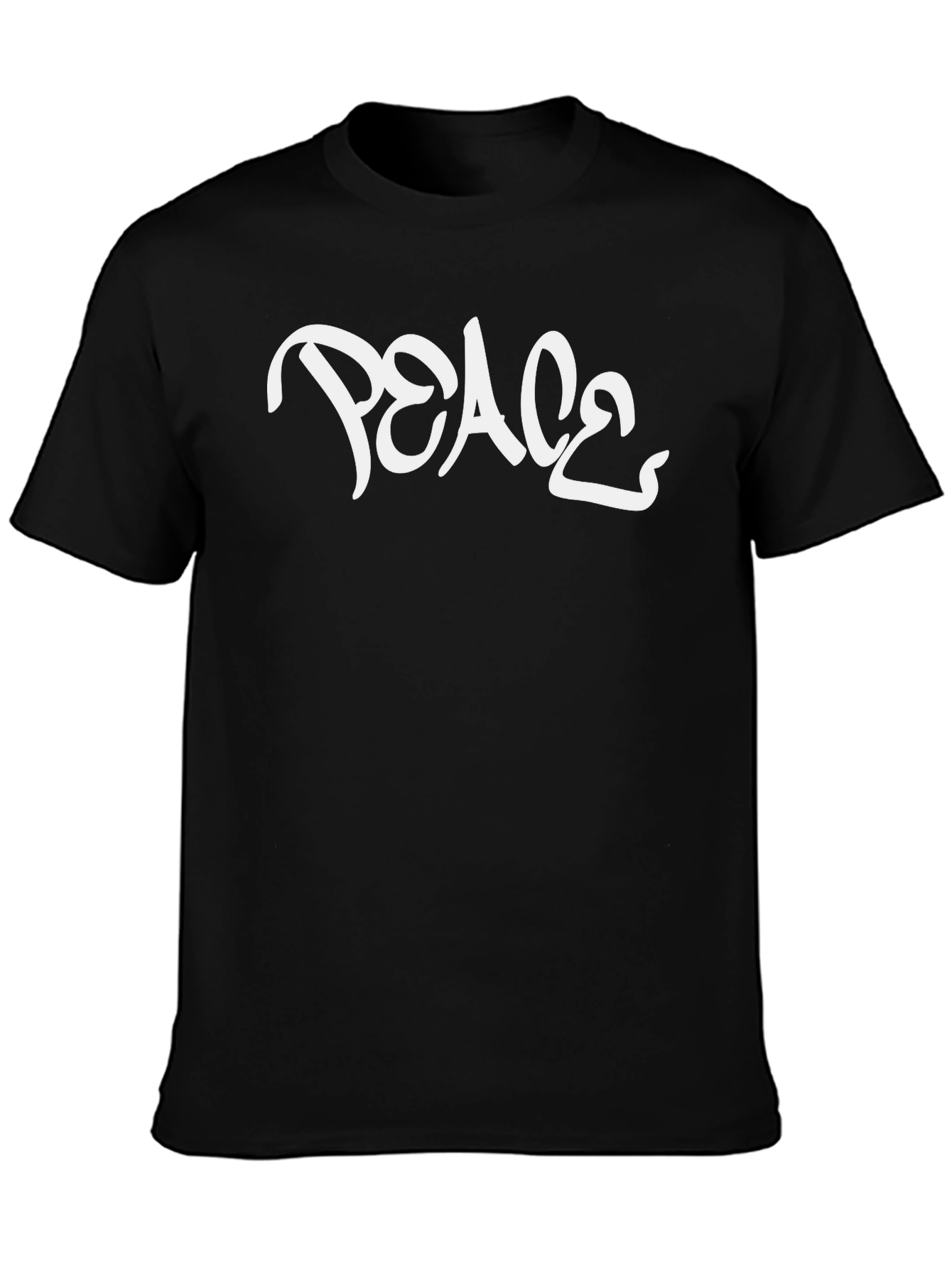 Peace Graphic Black T-Shirt
