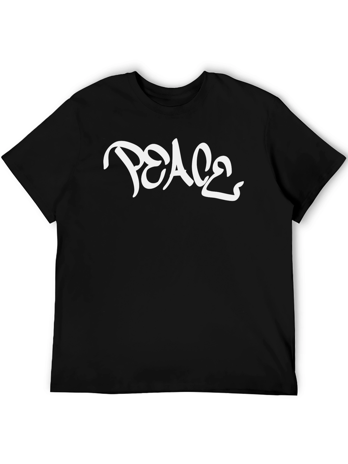 Peace Graphic Black T-Shirt