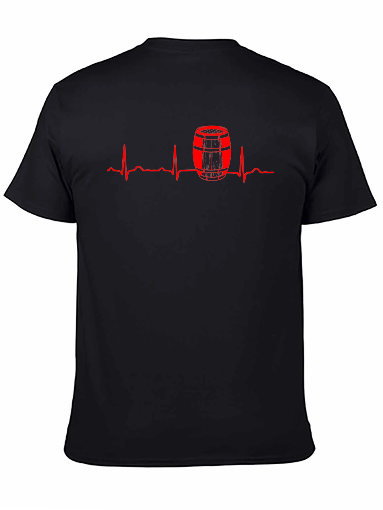 Beer Barrel Heartbeat T-Shirt - Black