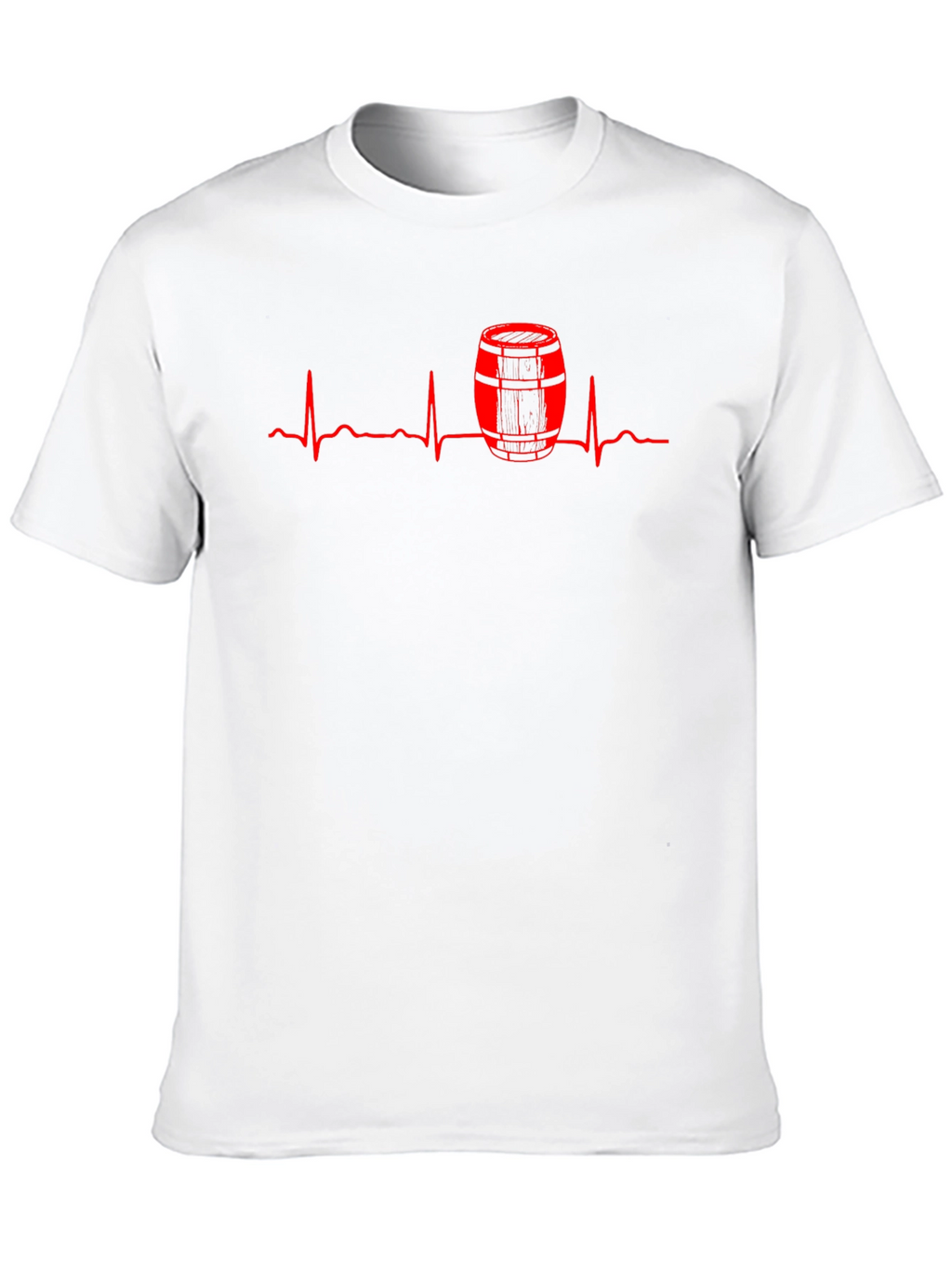 Beer Barrel Heartbeat T-Shirt - Black