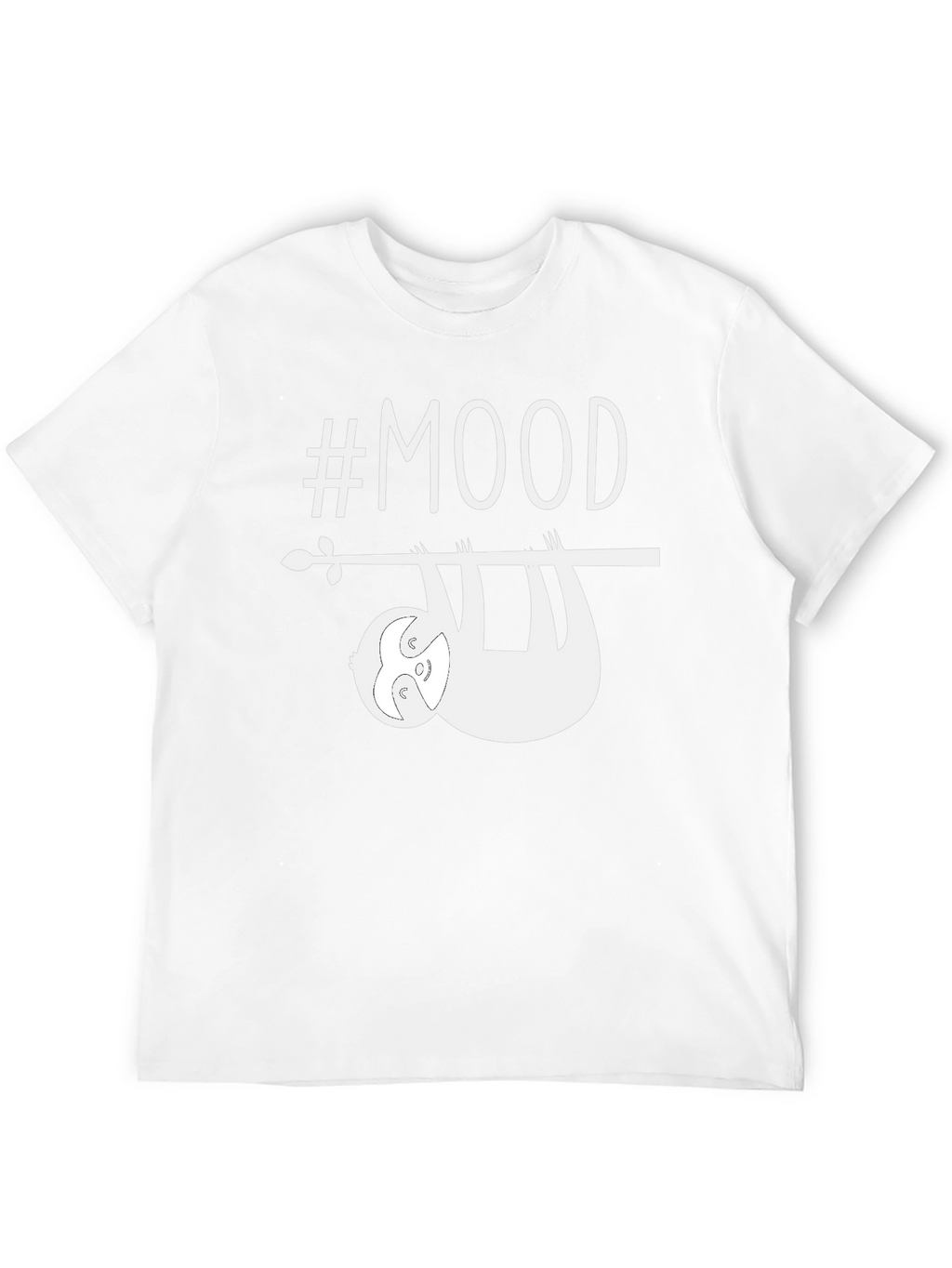 #Mood Sloth Graphic Tee - Casual Comfort Style