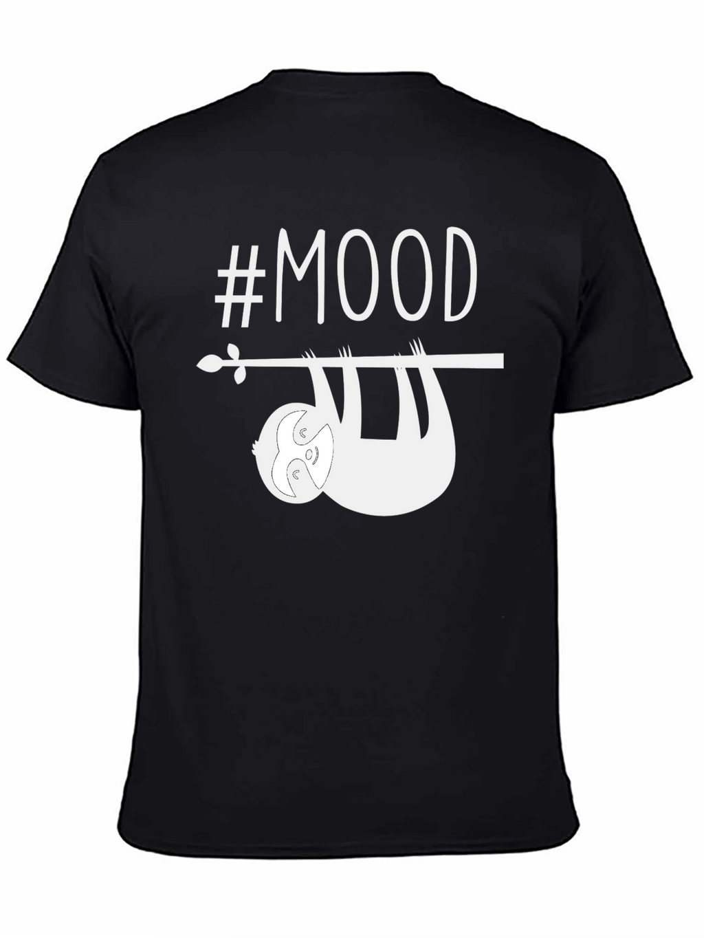 #Mood Sloth Graphic Tee - Casual Comfort Style