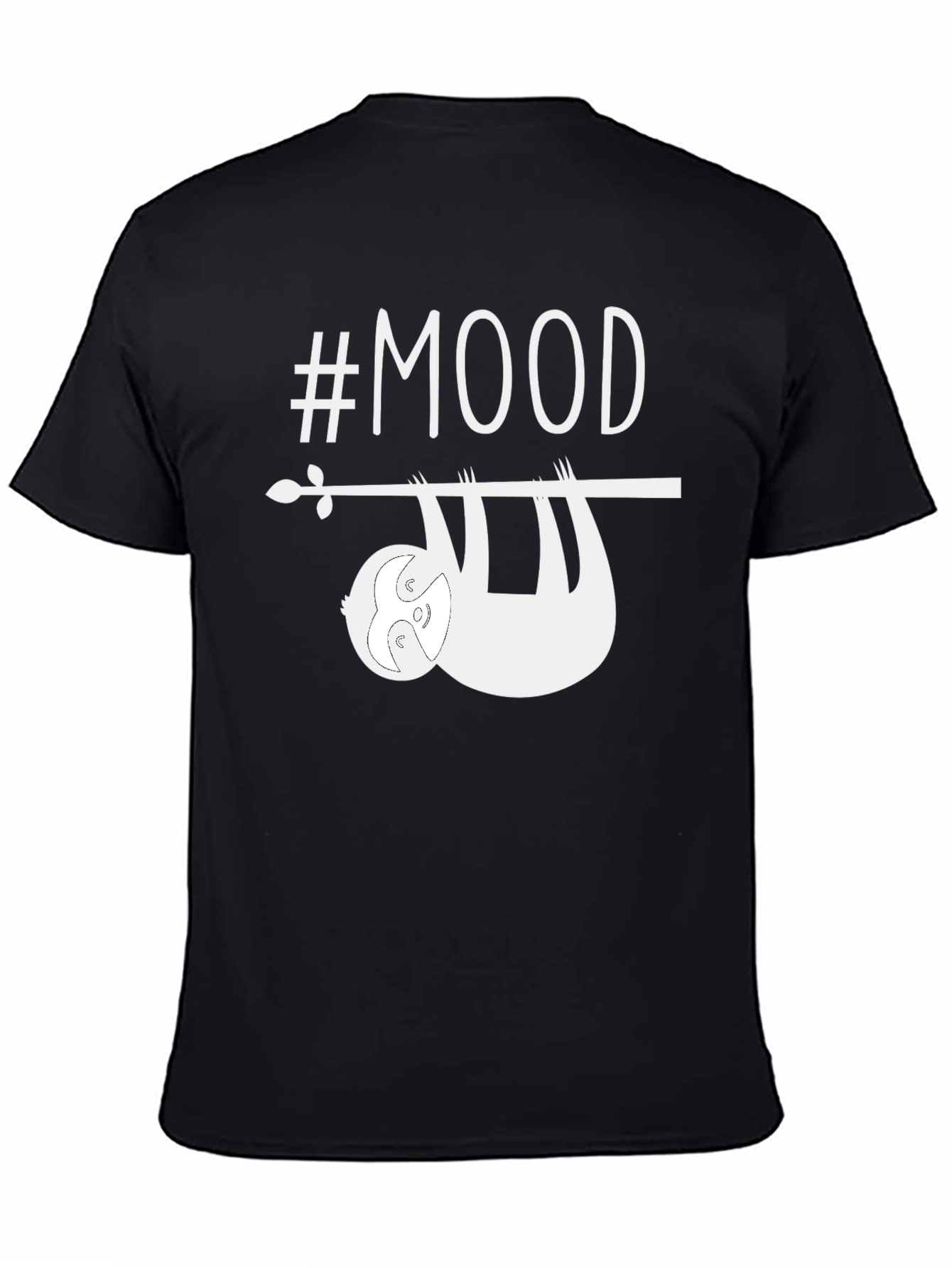 #Mood Sloth Graphic Tee - Casual Comfort Style