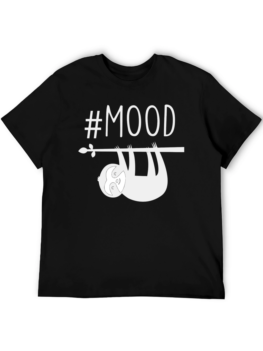 #Mood Sloth Graphic Tee - Casual Comfort Style