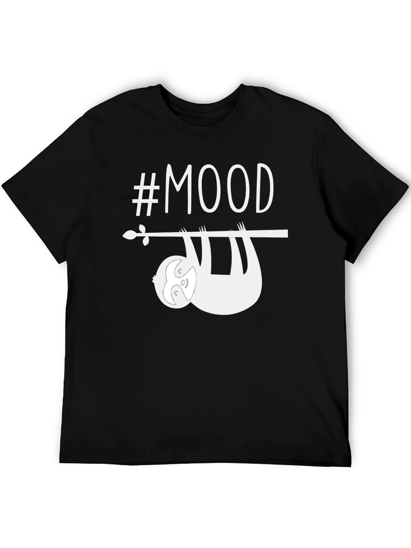 #Mood Sloth Graphic Tee - Casual Comfort Style