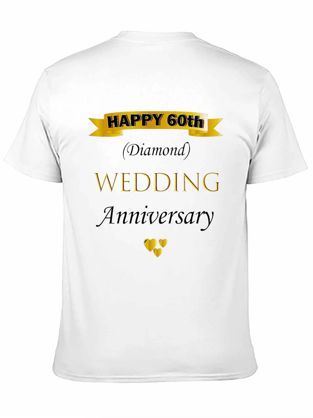 60th Wedding Anniversary Diamond Black T-Shirt