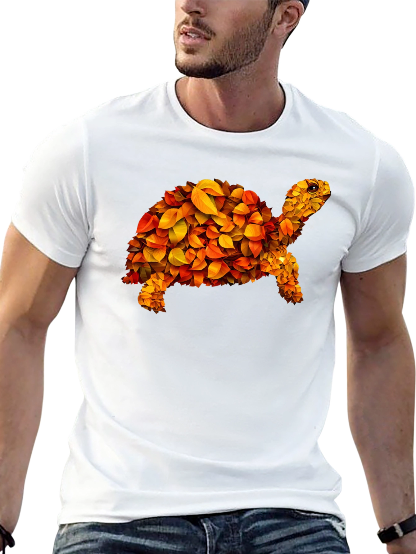 Leaf Turtle Graphic Tee - Unique Design