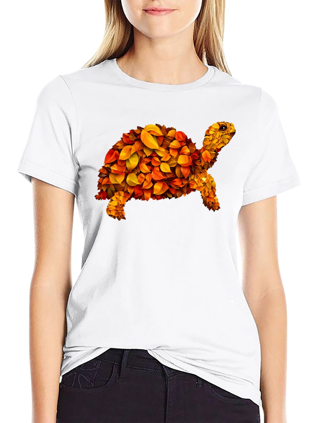 Leaf Turtle Graphic Tee - Unique Design