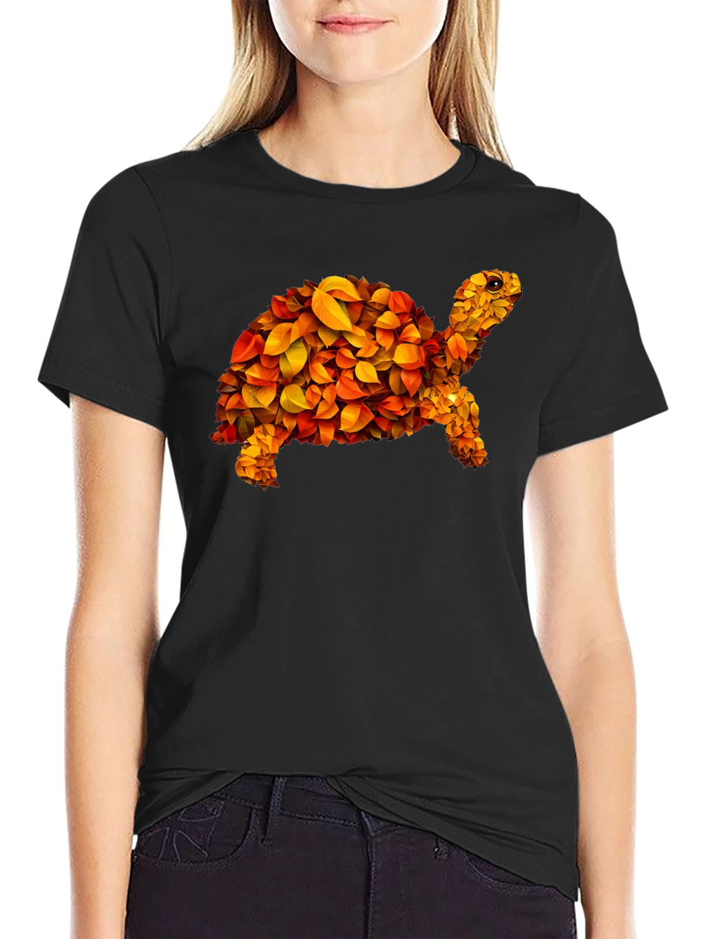 Leaf Turtle Graphic Tee - Unique Design