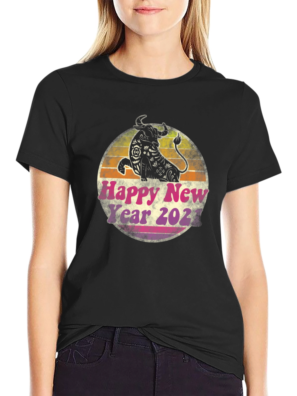 Year of the Ox 2021 Retro T-Shirt