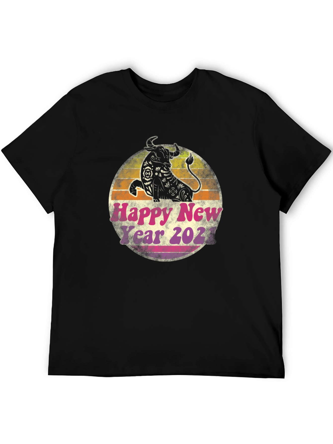 Year of the Ox 2021 Retro T-Shirt
