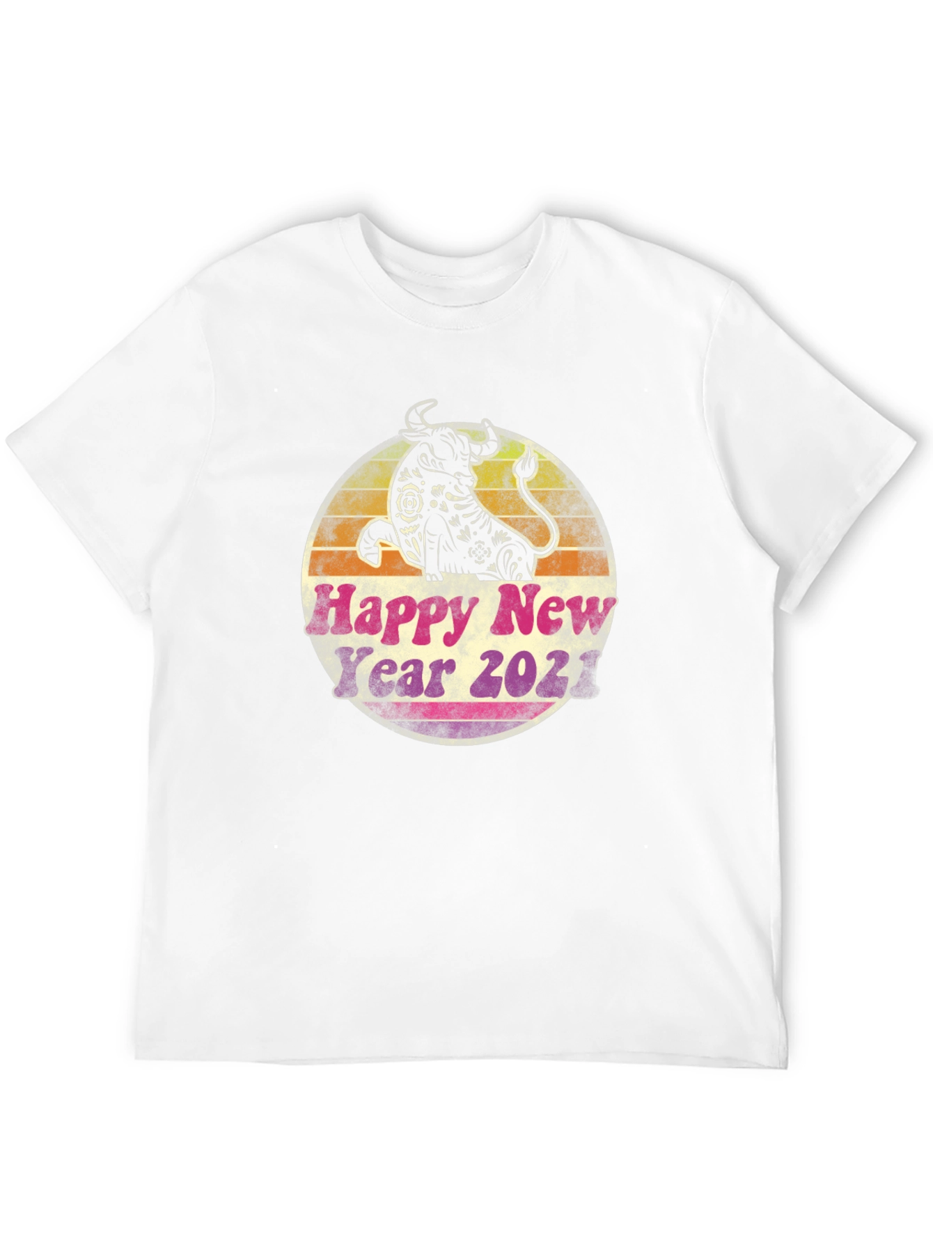 Year of the Ox 2021 Retro T-Shirt