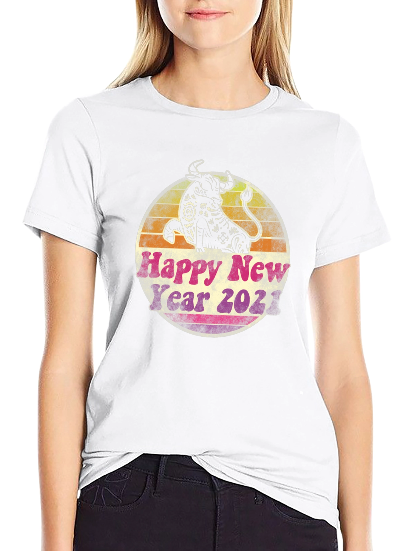Year of the Ox 2021 Retro T-Shirt