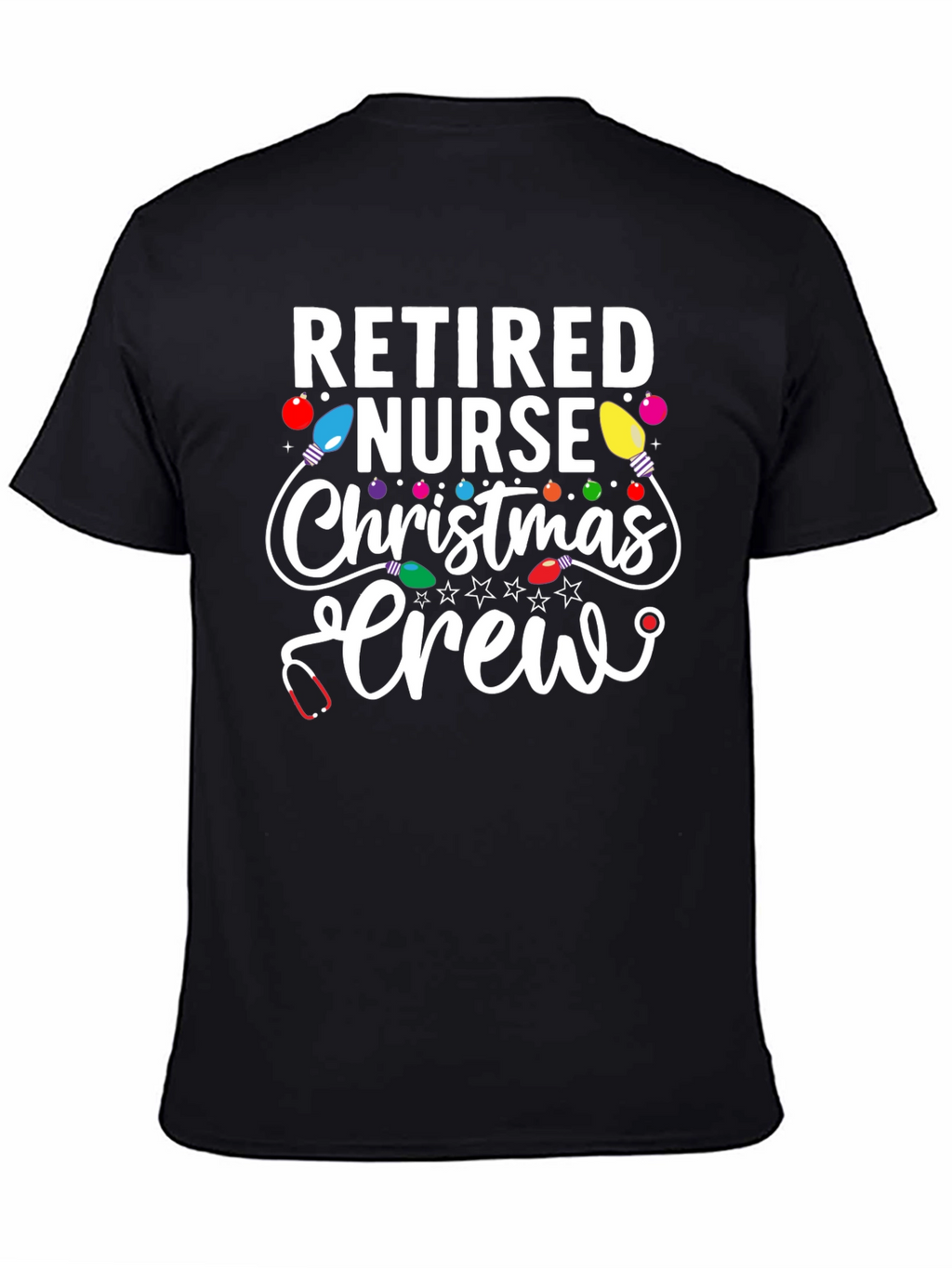Retired Nurse Christmas Crew T-Shirt