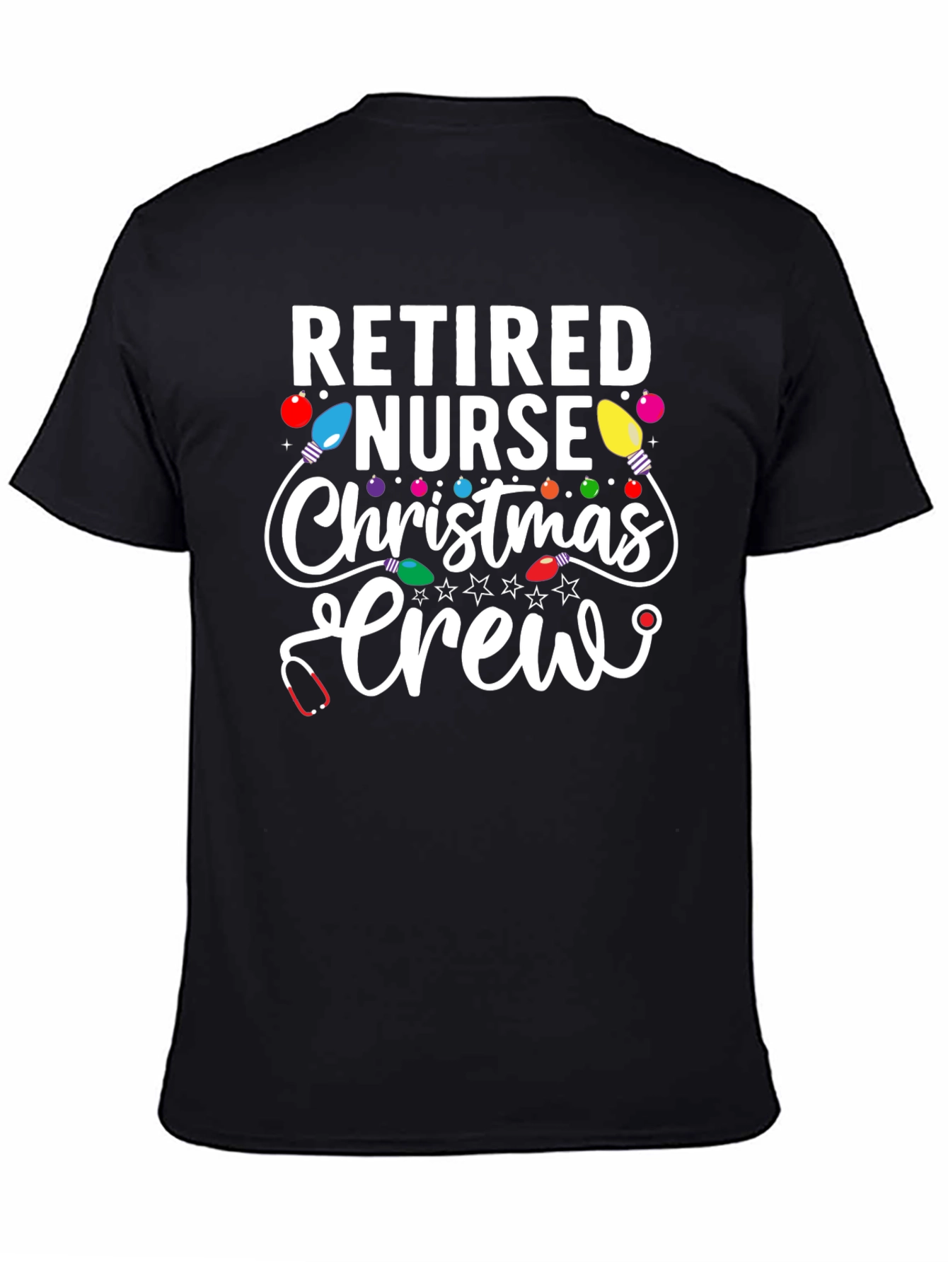 Retired Nurse Christmas Crew T-Shirt