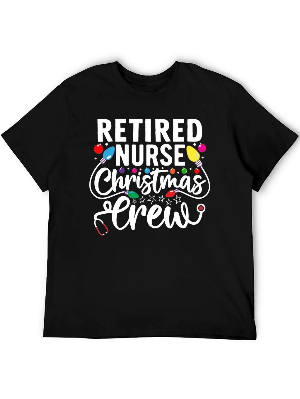 Retired Nurse Christmas Crew T-Shirt
